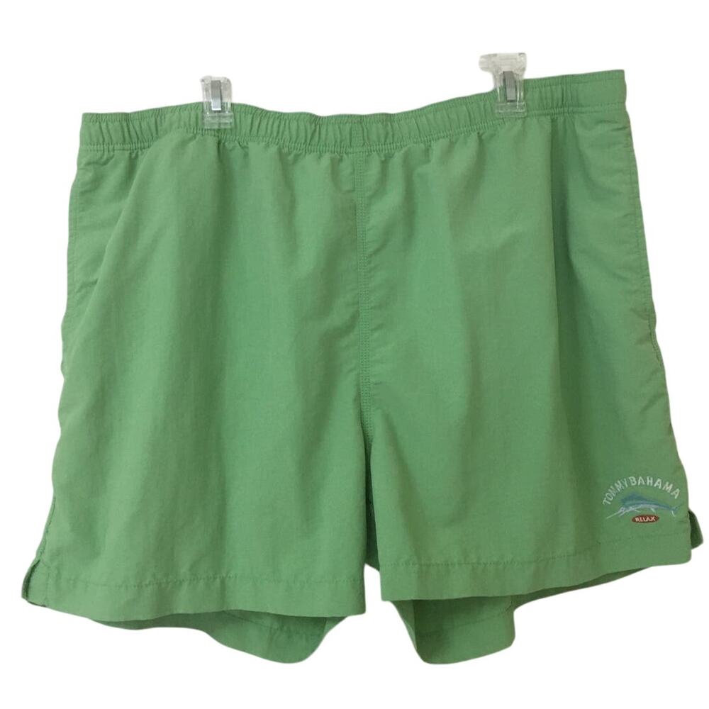 Tommy Bahama Relax Green XXL/TTG Swim Water Shorts Trunks Mesh Lining Elastic